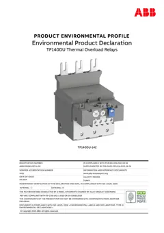 Thermal overload relay
