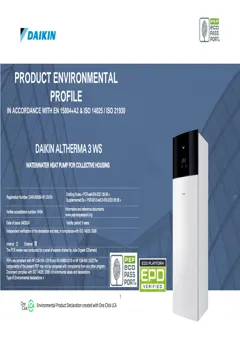 Water/water heat pump for collective housing