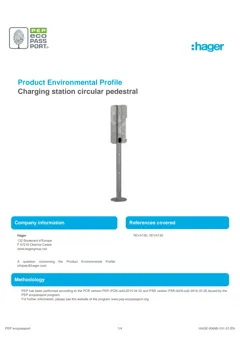 Steel pedestal for charging station