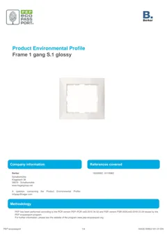 Plastic electrification frame