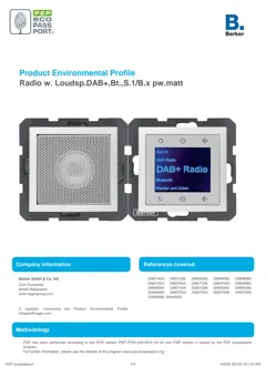 Radio touch with loudspeaker