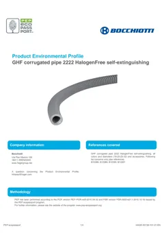 Halogen-free corrugated pipe
