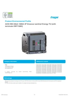 Drawout sentinel Energy TU with terminals