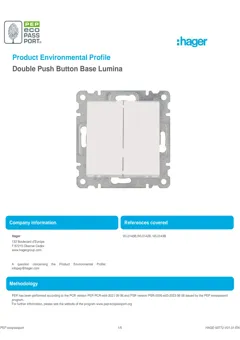 Double push button base