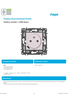 Socket with USB port