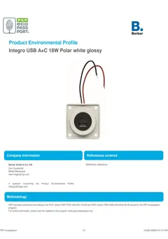 Integro USB A+C, polar white glossy