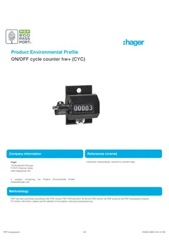 ON/OFF cycle counter