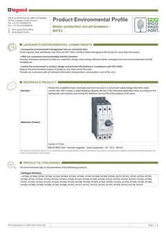 Motor protection circuit breakers