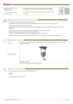 Unequipped series poke-thru device