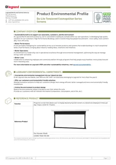 Projection screen