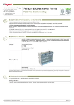 Low voltage distribution block
