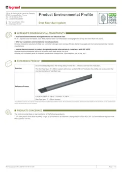 Over-floor cable trunks