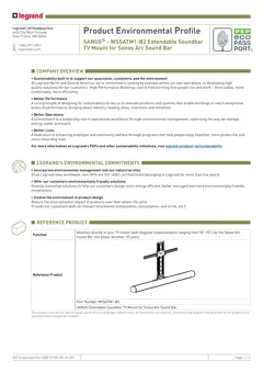 Extendable soundbar TV mount