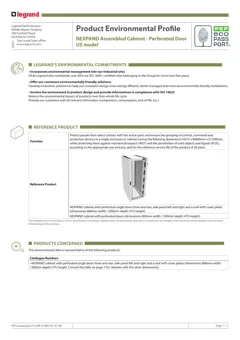 Assembled cabinet with perforated door