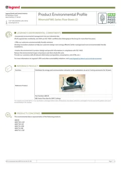 Floor box for GRFC ceilings