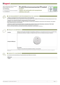 Plastic outdoor sensor