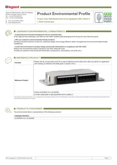 Twelve port LAN distribution box