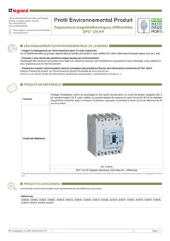 Residual current breakers with overcurrent protection