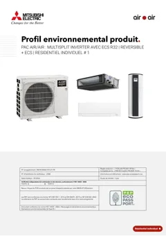 Air/air reversible heat pump
