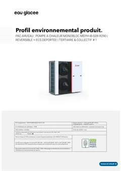 Air/water reversible heat pump