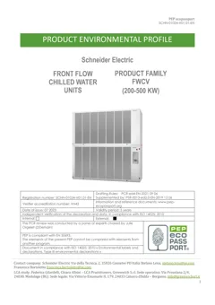 Front-flow chilled water conditioner