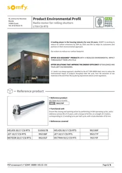 Motor for roller shutters