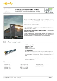 Wired motor for rolling shutters