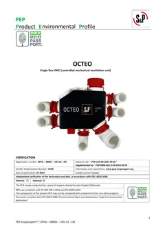 Single flux controlled mechanical ventilation unit