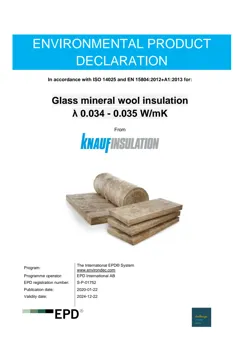 Glass wool insulation