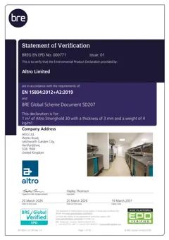 Safety flooring for wet areas