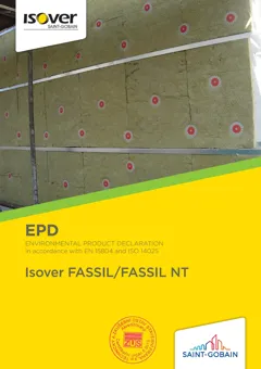 Rock wool slab with geotextile sufacing