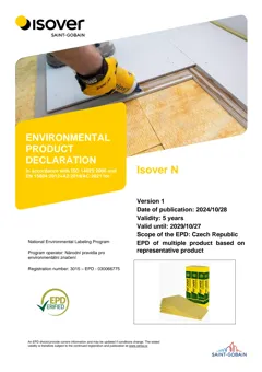 Stone wool slab for floating floor sound insulation