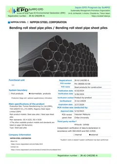 Bending roll steel pipe piles