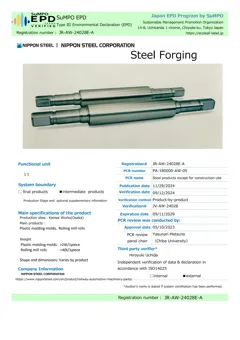 Forged steel product