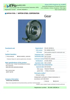 Steel gear