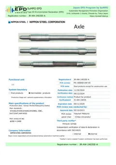 Steel axle