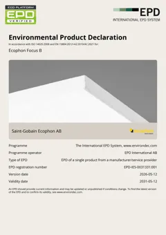 Glass wool-based acoustic panels