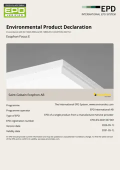 Glass wool acoustic panel