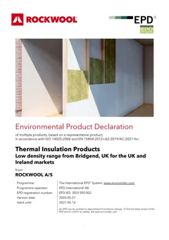 Stone wool insulation panel