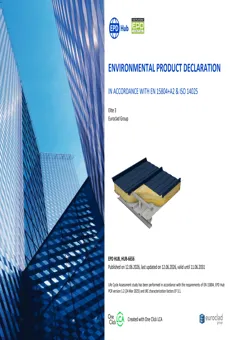 Steel-faced sandwich roof panel with glass fibre core
