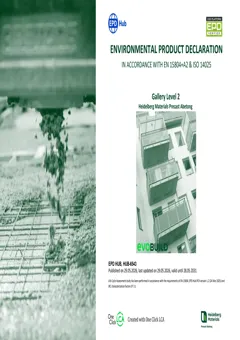 Precast reinforced concrete gallery slab