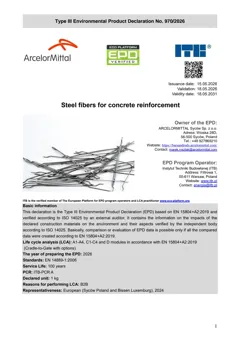 Steel fibers for concrete reinforcement