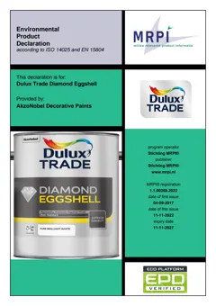 Emulsion paint, mid sheen finish