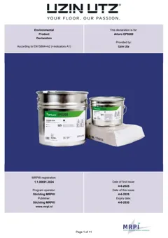 Epoxy smoothing mortar
