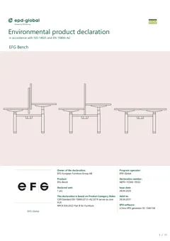 Electrical height adjustable bench including table top