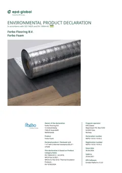 Acoustic and vapour barrier polypropylene underlay