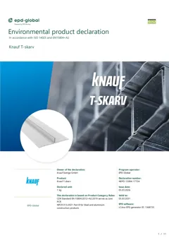 Galvanized steel T profile for drywall construction