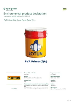Polyvinyl acetate (PVA) emulsion interior primer