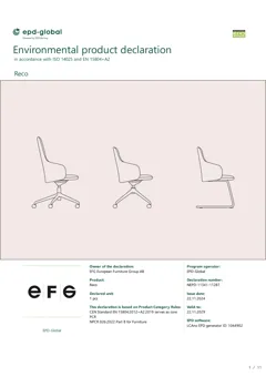 Upholstered conference chair
