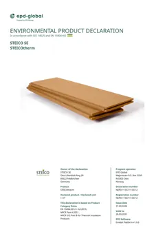Wood fibre insulation board for thermal and acoustic insulation